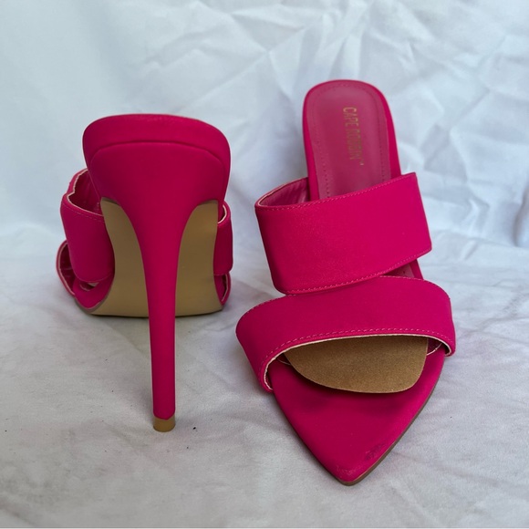 Cape Robbin Hot Pink Stiletto Heels - Picture 1 of 7